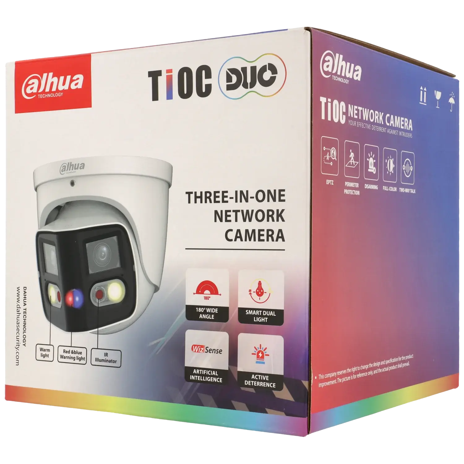 Caméra DAHUA compactes IP avec 8 mégapixels et objectif fixe / Référence IPC-PDW3849-A180-AS-PV - TSA Distribution