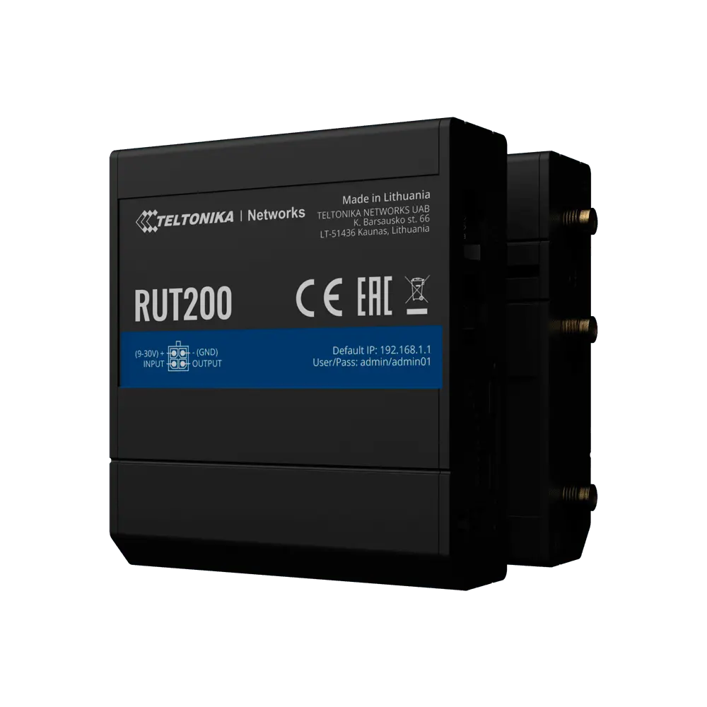 Routeur Teltonika 4G Industriel / Référence TK-RUT200 - TSA Distribution