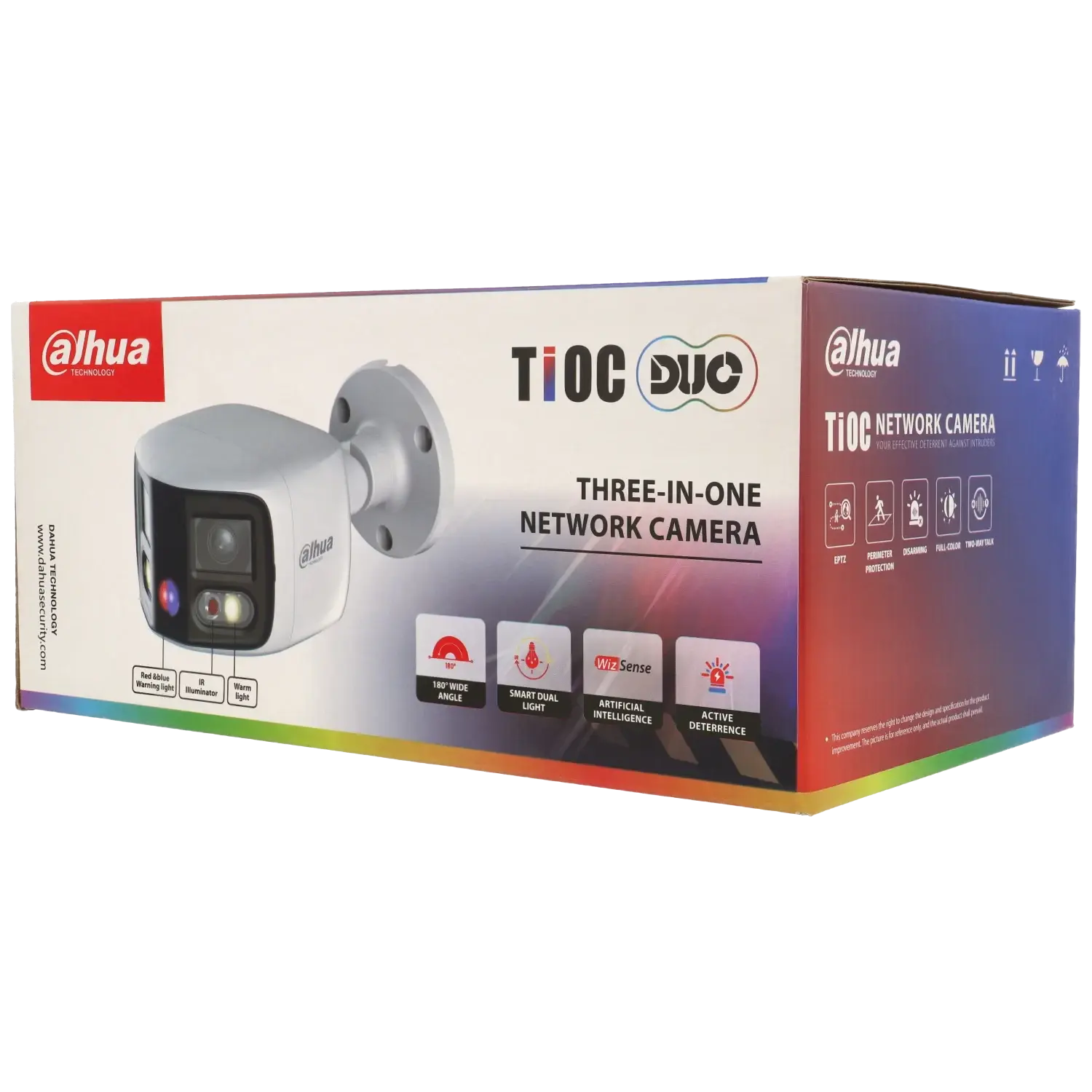 Caméra DAHUA compactes IP avec 8 mégapixels et objectif fixe / Référence IPC-PFW3849S-A180-AS-PV - TSA Distribution