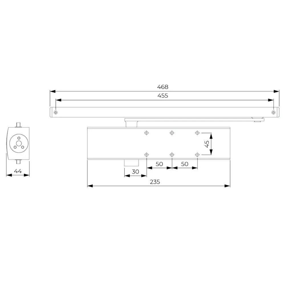 Ferme porte à bras coulissant / Référence DR-D-22233 - TSA Distribution