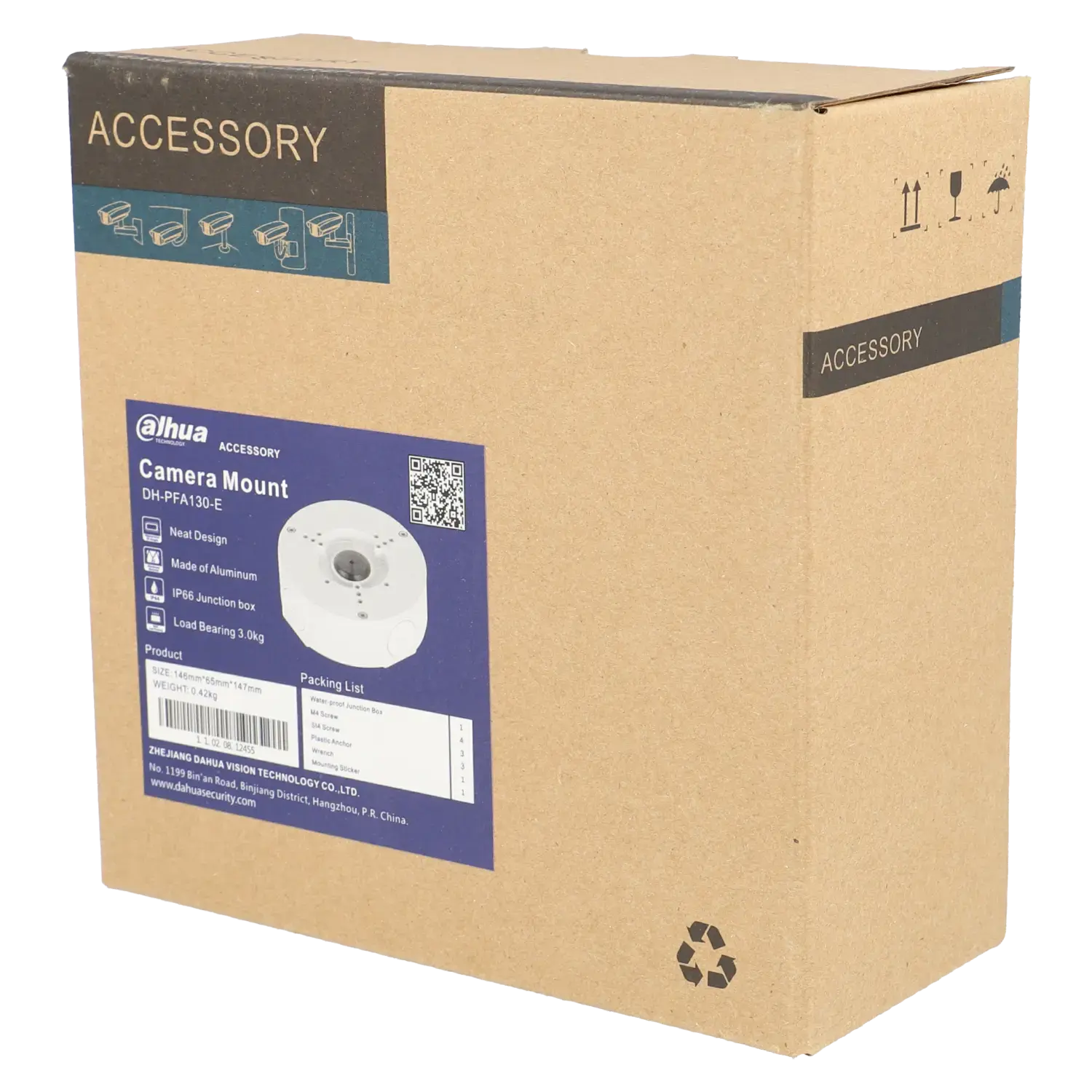 Boitier de connexion DAHUA / Référence PFA130-E