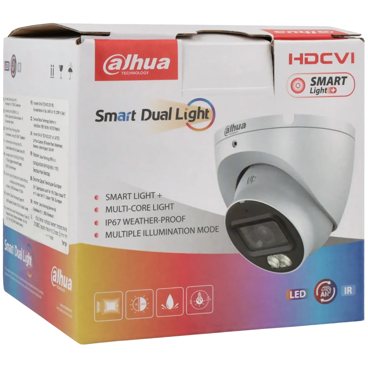 Caméra mini-dôme DAHUA hd-cvi 5 mpx à optique fixe / Référence HAC-HDW1500TLM-IL-A-S3