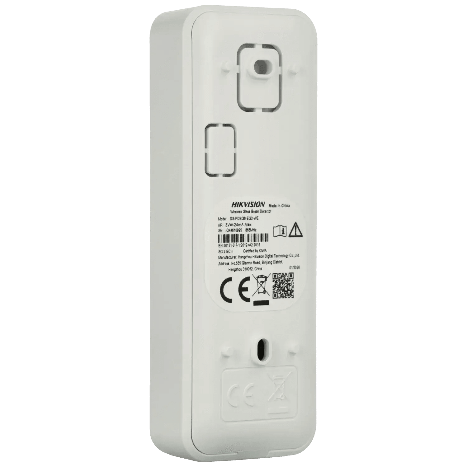 Detecteur-de-bris-de-vitre-radio-AX-PRO-HIKVISION-Reference-DS-PDBG8-EG2-WE-TSA-Distribution-109517679 - TSA Distribution