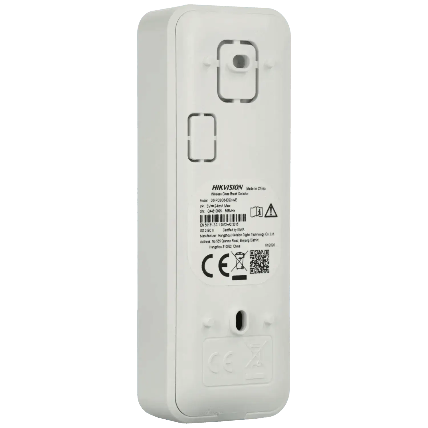 Detecteur-de-bris-de-vitre-radio-AX-PRO-HIKVISION-Reference-DS-PDBG8-EG2-WE-TSA-Distribution-109517679 - TSA Distribution