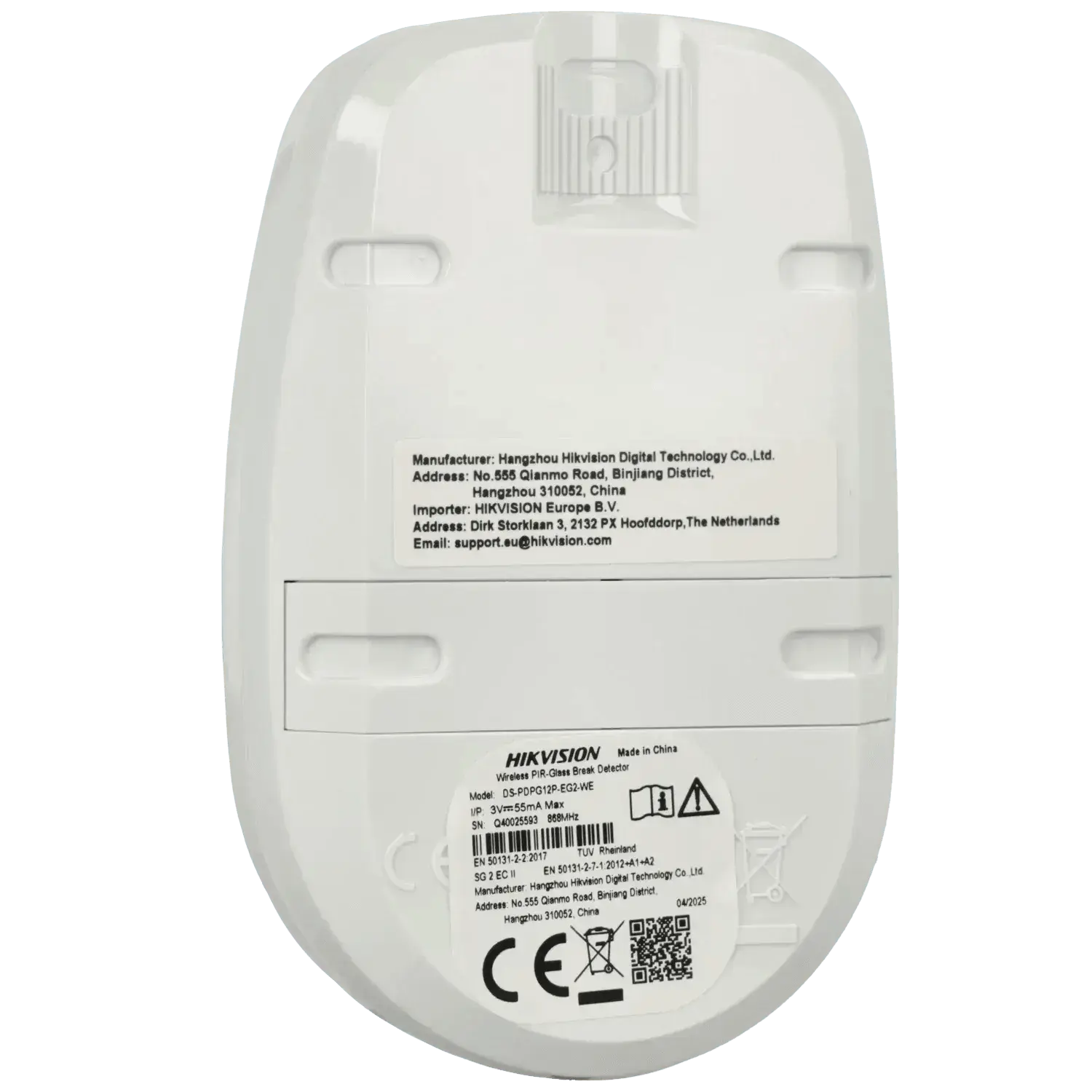 Detecteur-rupture-de-vitres-sans-fil-HIKVISION-Reference-DS-PDPG12P-EG2-WE-TSA-Distribution-109517338 - TSA Distribution