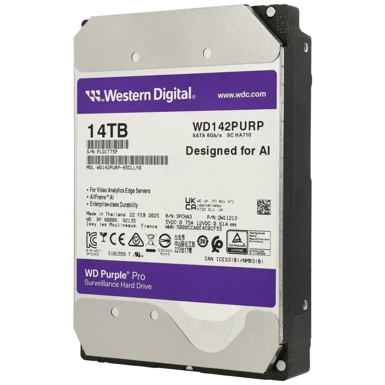Disque-dur-purple-14-tb-Reference-WD142PURP-TSA-Distribution-109772384 - TSA Distribution