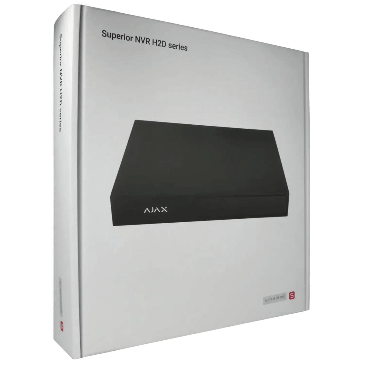Enregistreur IP AJAX pour 16 canaux et 12 mpx de résolution avec 16 ports PoE / Référence NVR216-HAC-AI-16P-S-B
