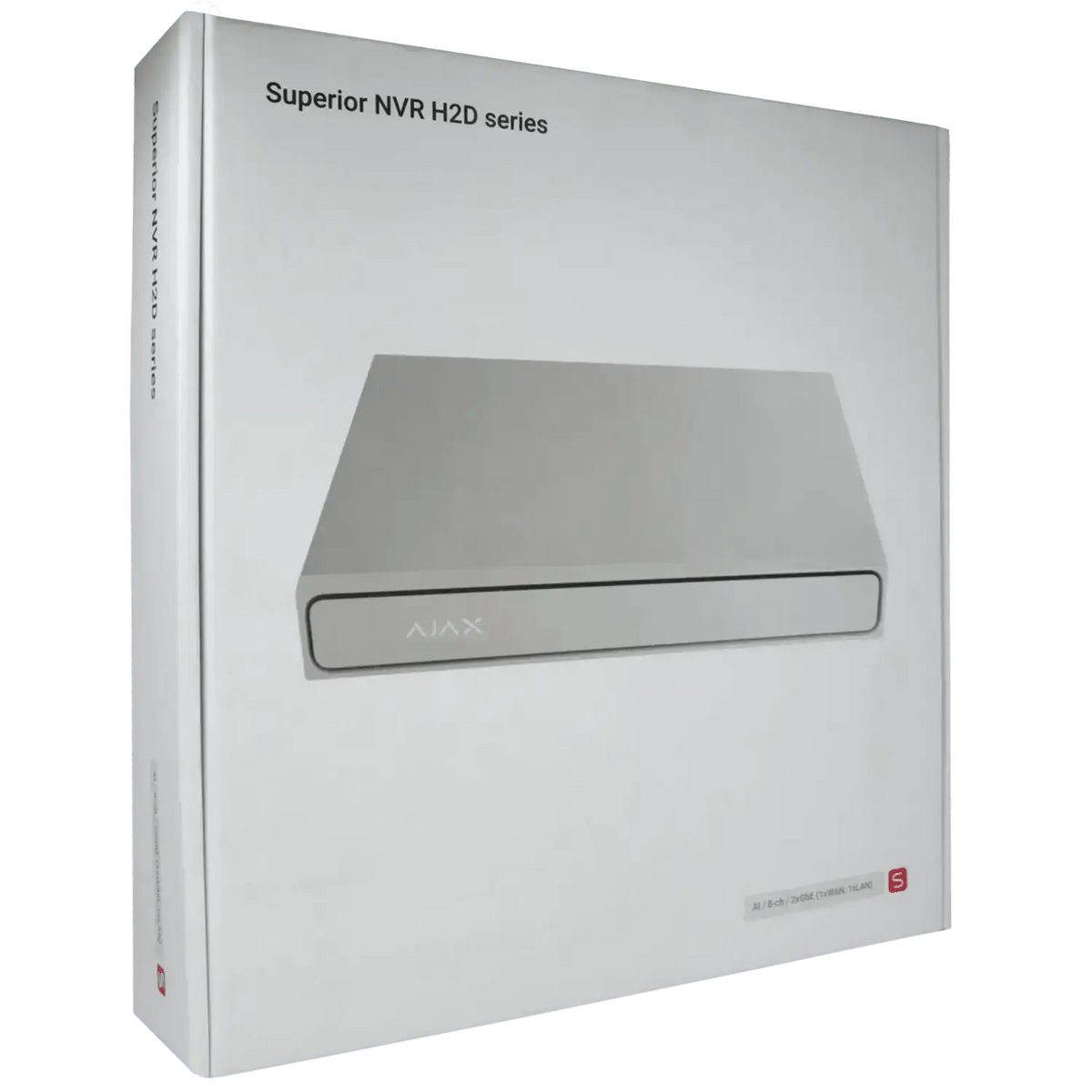 Enregistreur IP AJAX pour 8 canaux et 12 mpx de résolution / Référence NVR208-HAC2G-AI-S-W