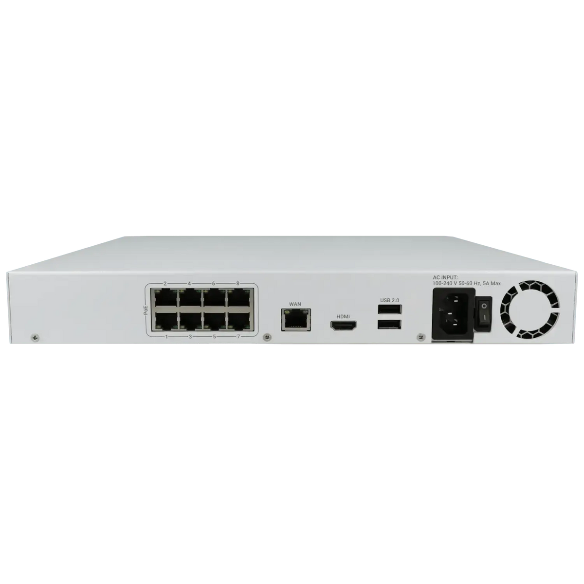Enregistreur IP AJAX pour 8 canaux et 12 mpx de résolution avec 8 ports PoE / Référence NVR208-HAC-8P-W TSA Distribution