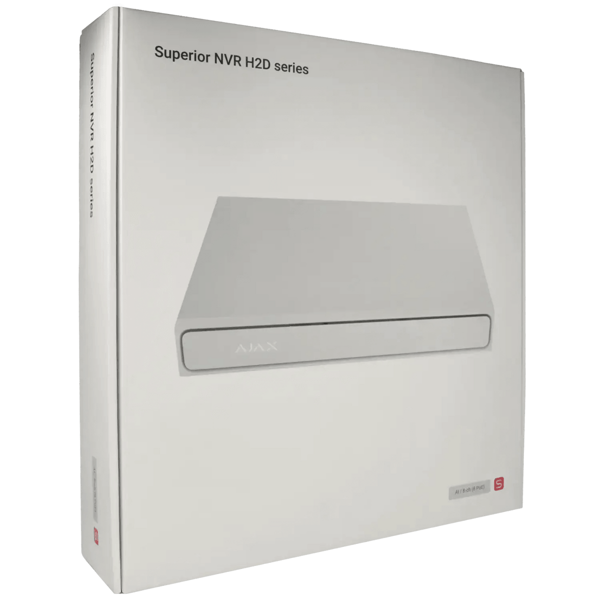 Enregistreur IP AJAX pour 8 canaux et 12 mpx de résolution avec 8 ports PoE / Référence NVR208-HAC-AI-8P-S-W TSA Distribution