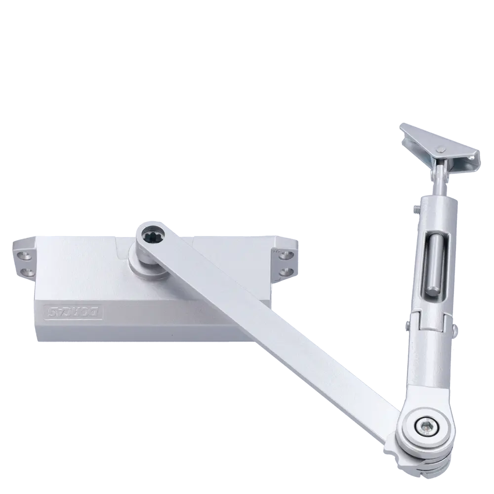 Ferme porte à bras articulé avec rétention / Référence DR-DC1-H-SILVER TSA Distribution