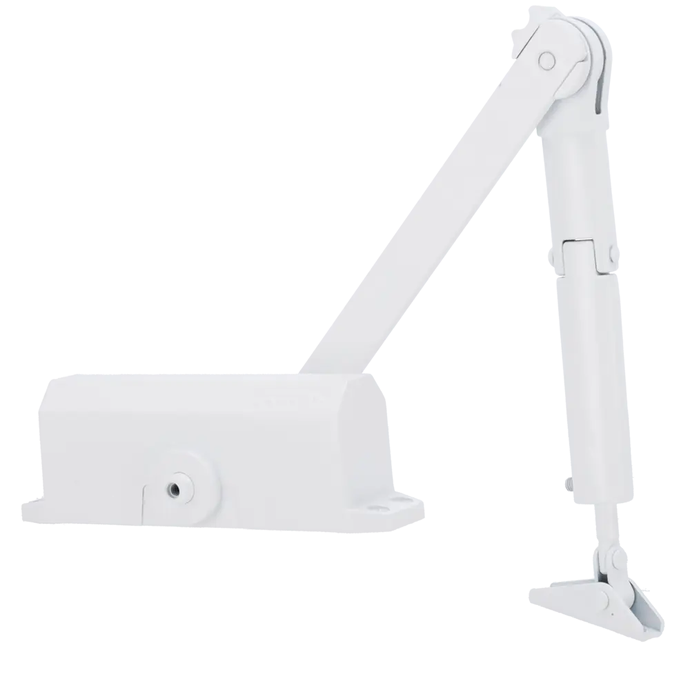 Ferme porte à bras articulé avec rétention / Référence DR-DC1-H-WHITE TSA Distribution