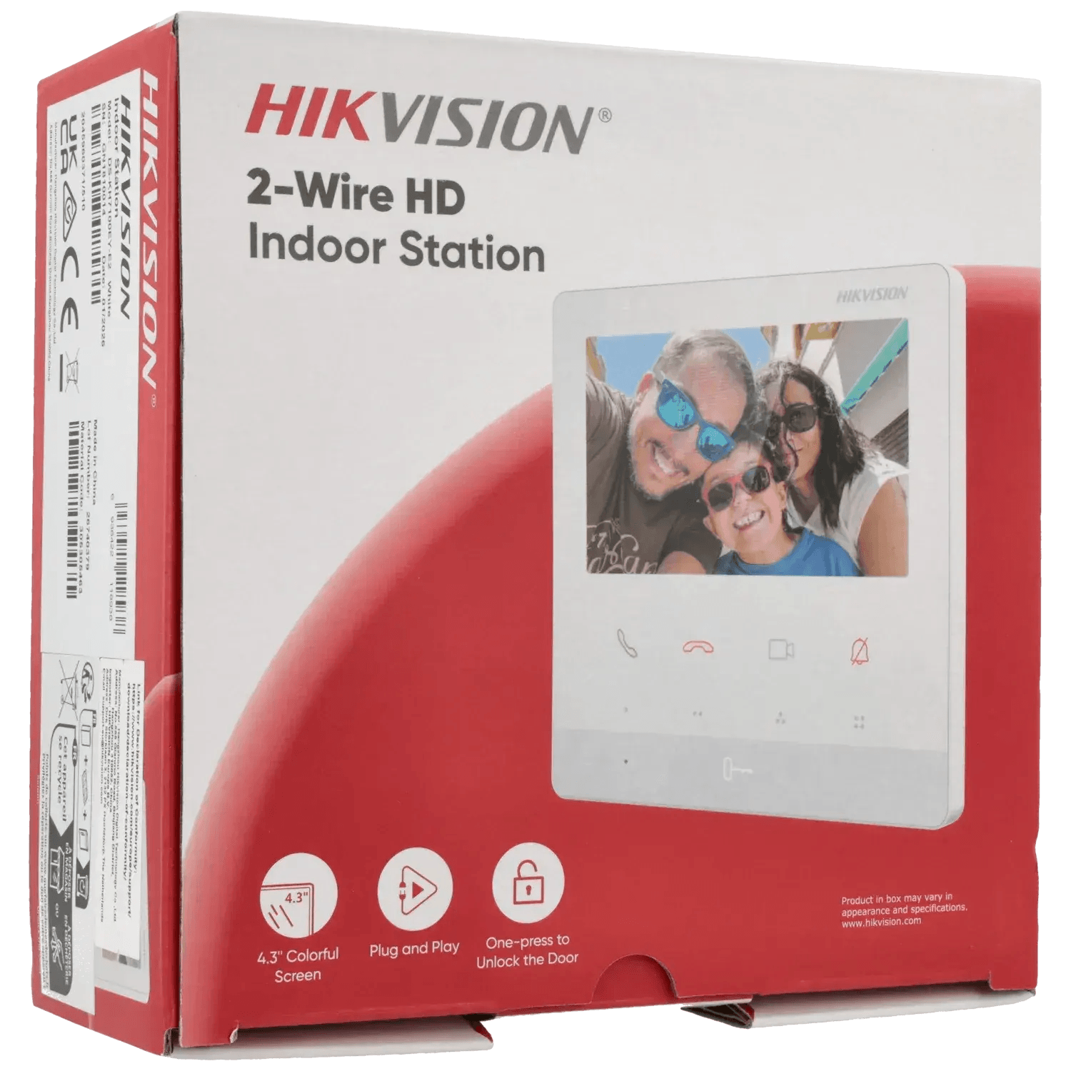 Moniteur-HIKVISION-2-fils-4.3_-Reference-DS-KH7100EY-E2-W-TSA-Distribution-109330791 - TSA Distribution