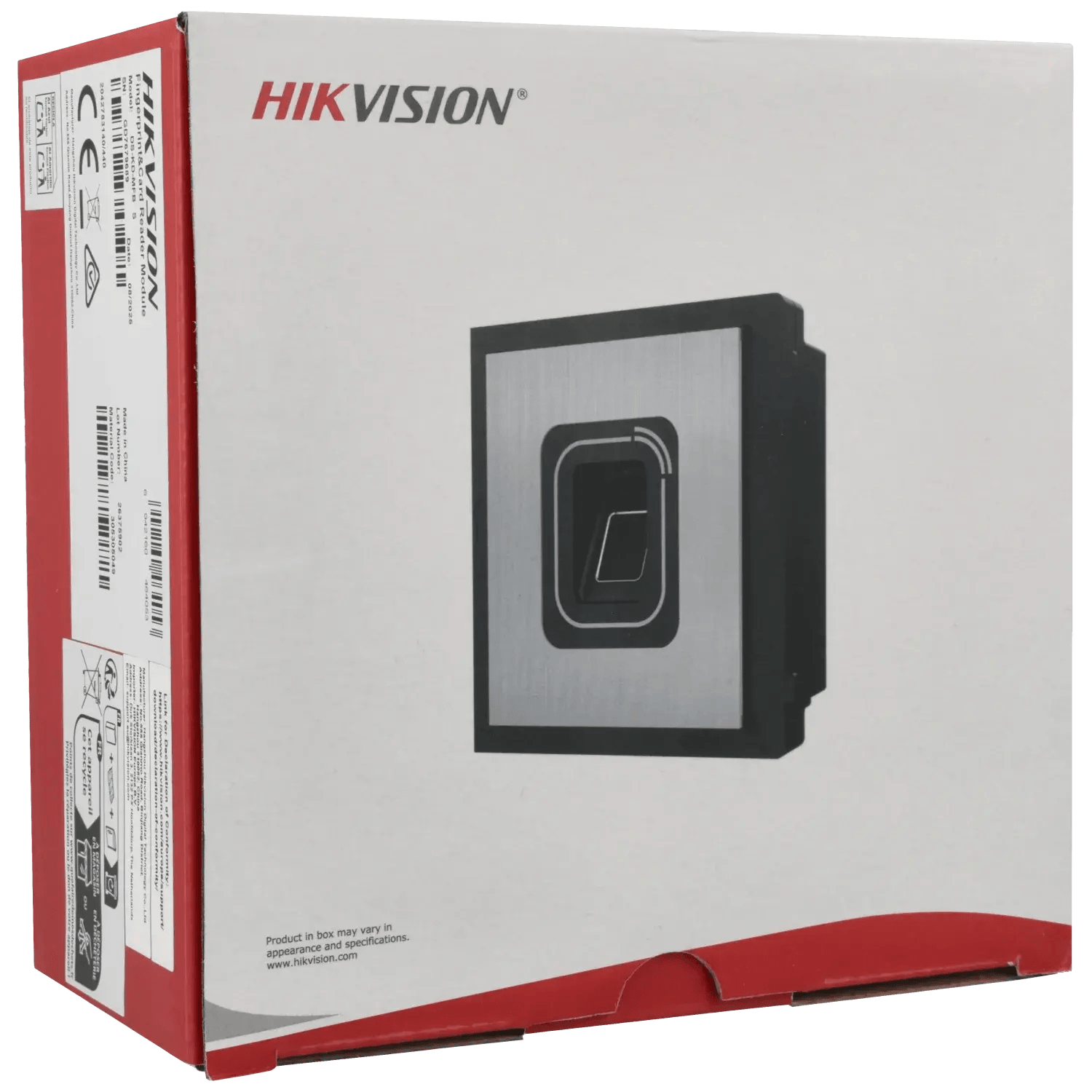 Poste-exterieur-modulaire-pour-interphone-IP-avec-lecteur-de-cartes-et-lecteur-d_empreintes-digitales-HIKVISION-Reference-DS-KD-MFB-S-TSA-Distribution-109426798 - TSA Distribution