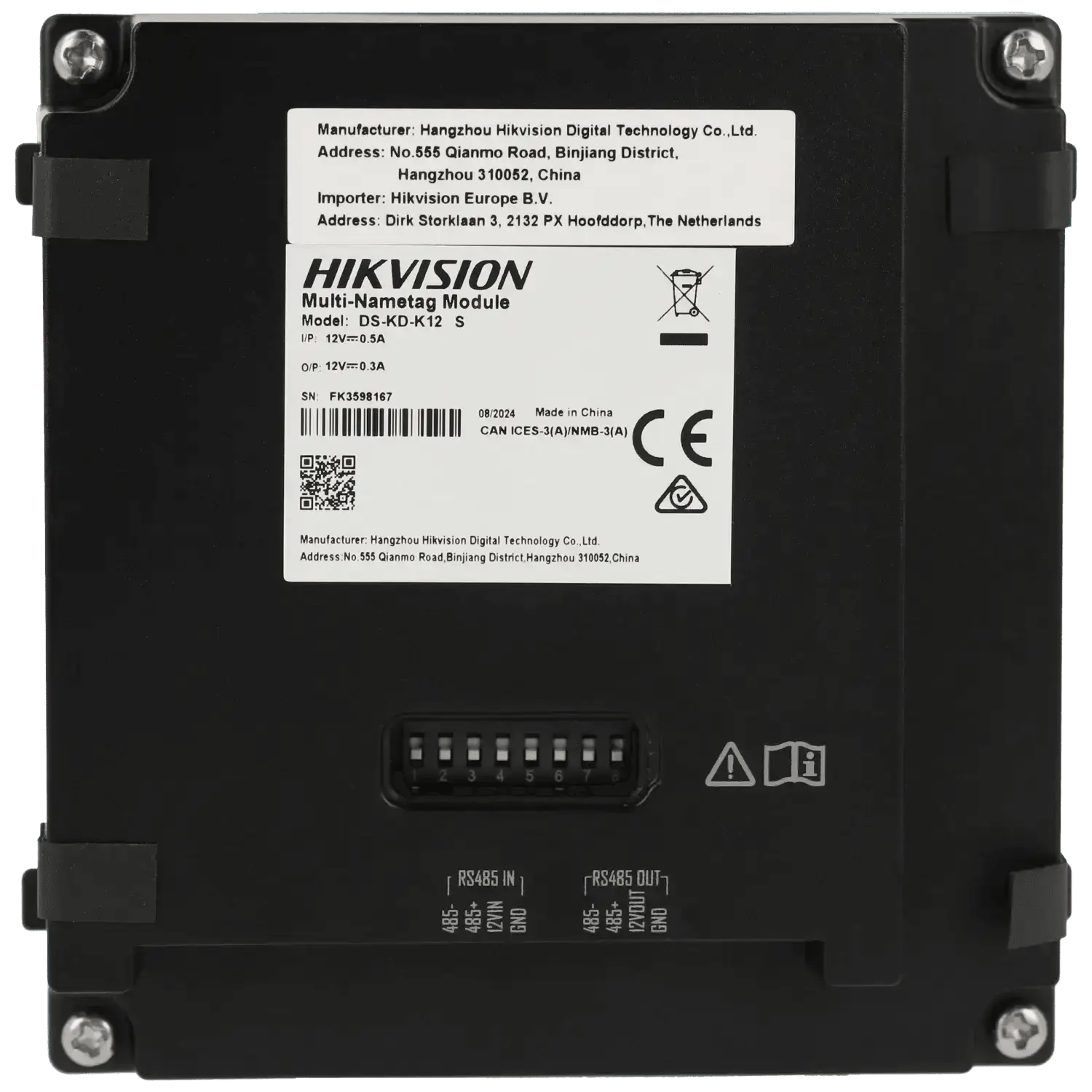 Station-exterieure-HIKVISION-modulaire-pour-video-portier-IP-a-12-boutons-Reference-DS-KD-K12-S-TSA-Distribution-109331291 - TSA Distribution