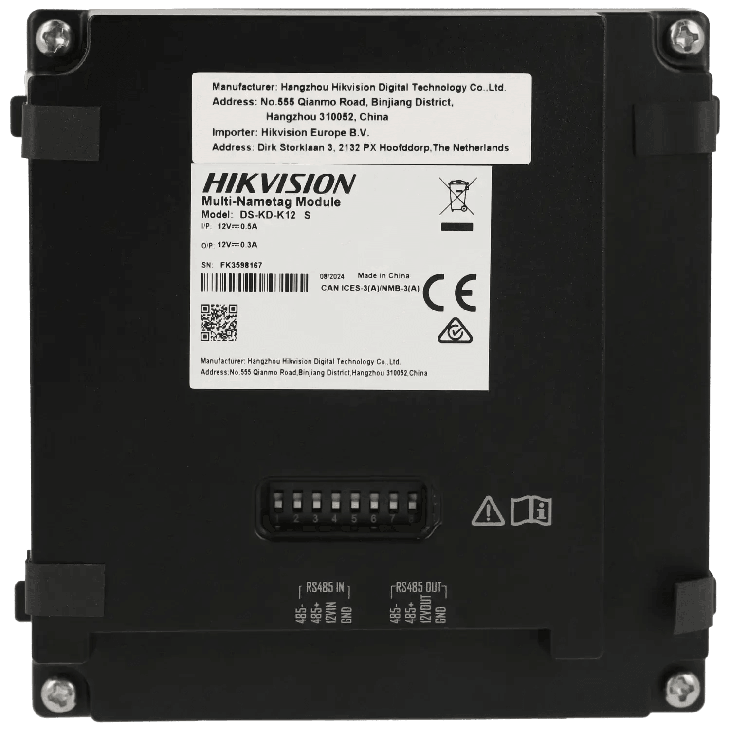 Station-exterieure-HIKVISION-modulaire-pour-video-portier-IP-a-12-boutons-Reference-DS-KD-K12-S-TSA-Distribution-109331291 - TSA Distribution