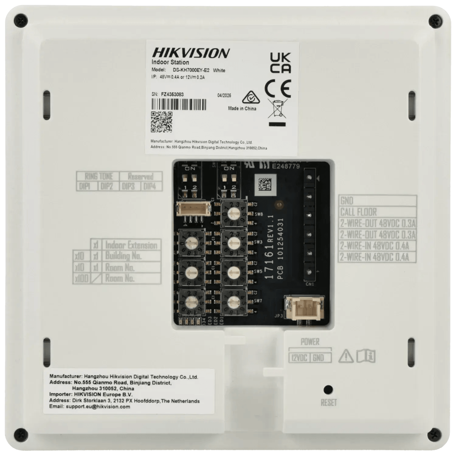 Station-interieure-a-2-fils-HIKVISION-Reference-DS-KH7000EY-E2-W-TSA-Distribution-109330941 - TSA Distribution