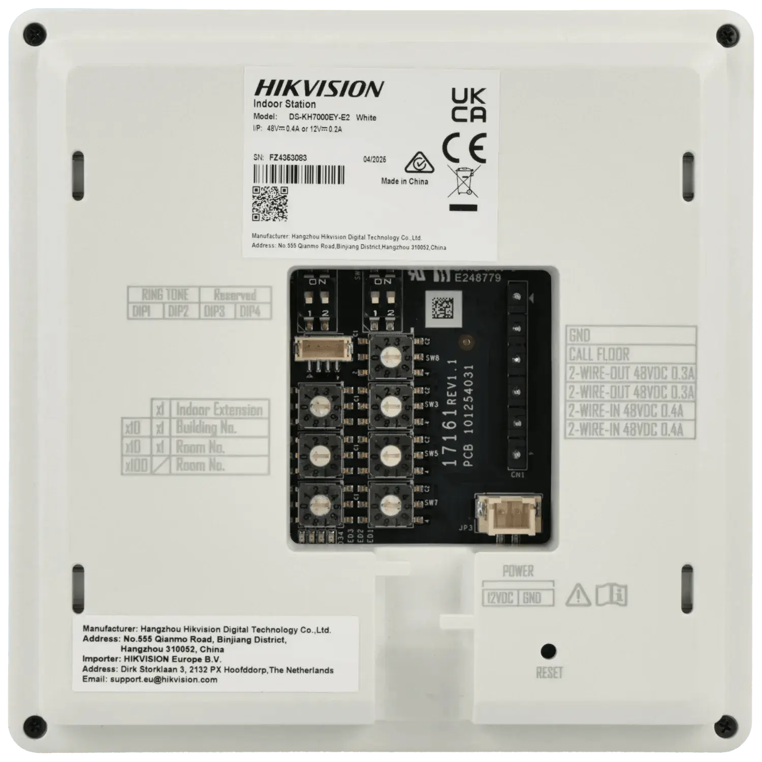 Station-interieure-a-2-fils-HIKVISION-Reference-DS-KH7000EY-E2-W-TSA-Distribution-109330941 - TSA Distribution