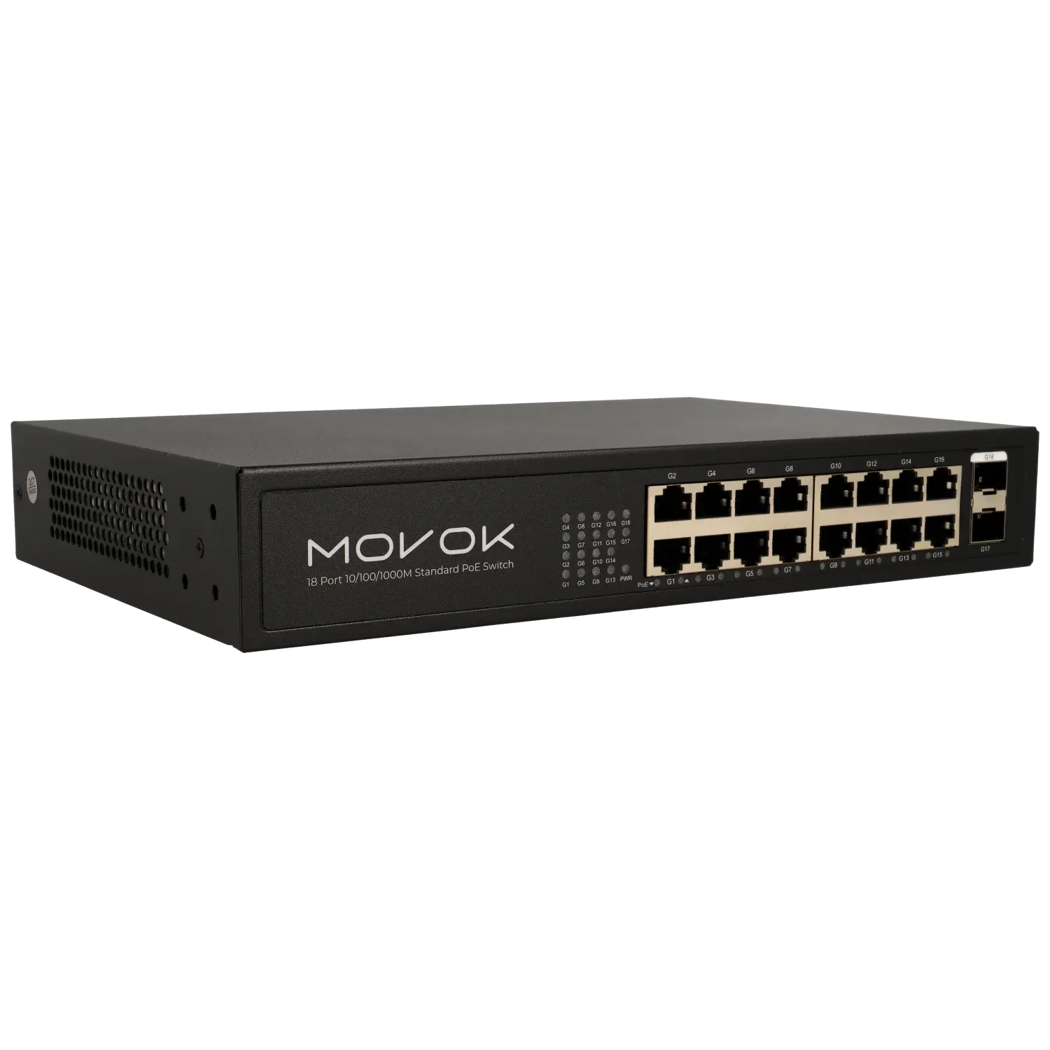 Switch 18 ports avec 16 ports PoE / Référence VK-SWITCH-1816POE-250-G TSA Distribution