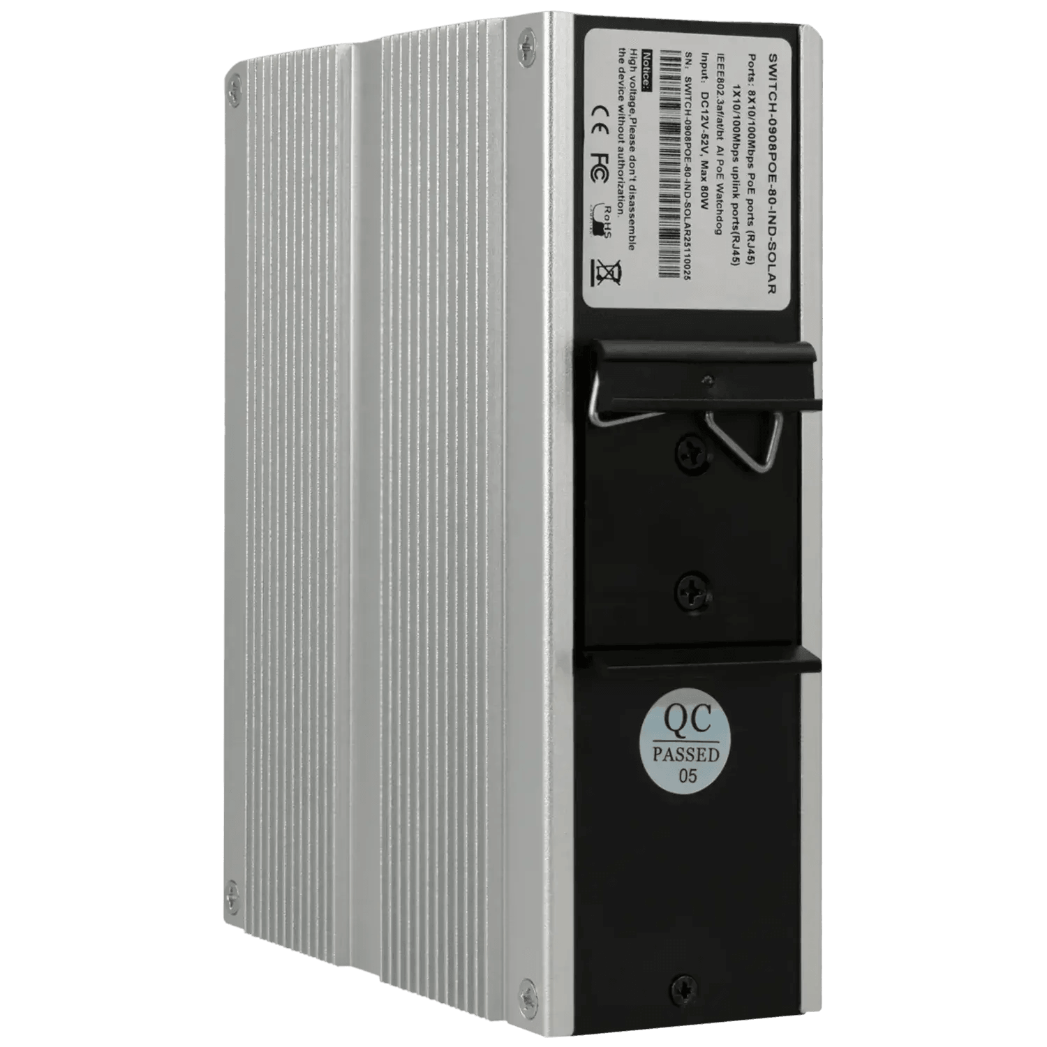 Switch-9-ports-avec-8-ports-PoE-Reference-SWITCH-0908POE-80-IND-SOLAR-TSA-Distribution-110040285 - TSA Distribution