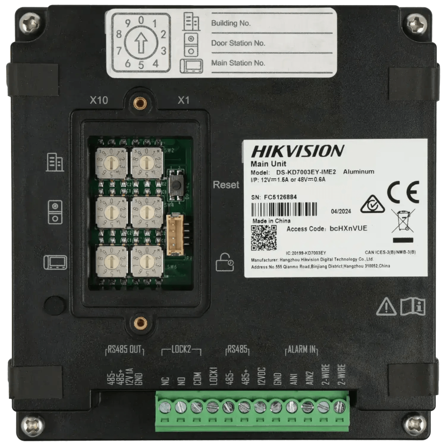 Video-portier-HIKVISION-2-fils-avec-camera-Reference-DS-KD7003EY-IME2-ALUMINUM-TSA-Distribution-109752792 - TSA Distribution