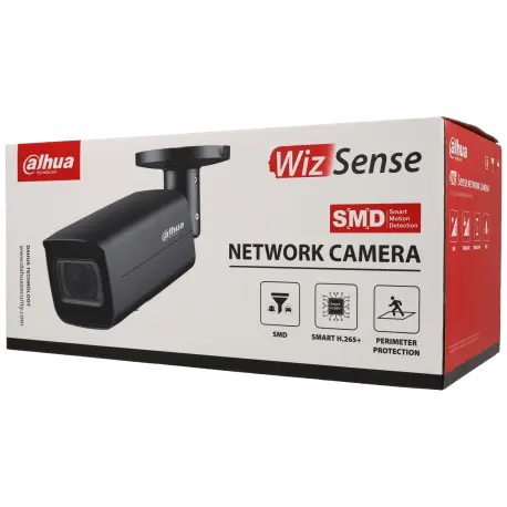 Caméra DAHUA compactes IP avec 4 mégapixels et objectif zoom optique / Référence IPC-HFW2441T-ZS-B - TSA Distribution