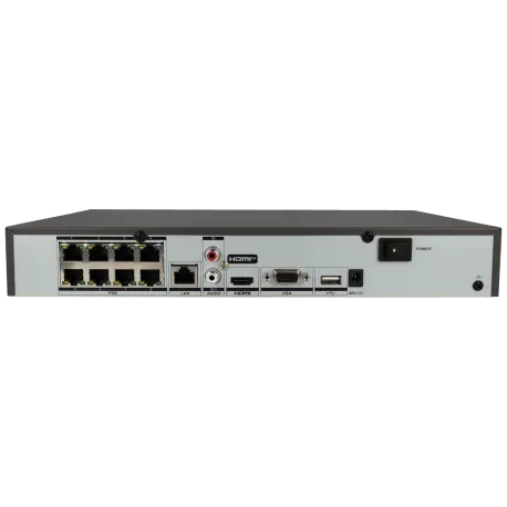 Enregistreur IP HIKVISION PRO pour 8 canaux et 12 mpx de résolution avec 8 ports PoE / Référence DS-7608NXI-K1/8P - TSA Distribution