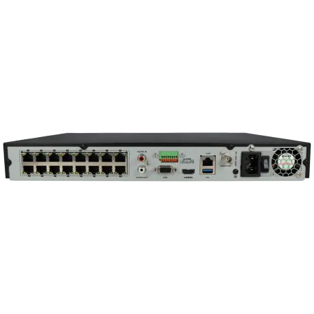 Enregistreur IP HIKVISION PRO pour 16 canaux et 12 mpx de résolution avec 16 ports PoE / Référence DS-7616NXI-I2/16P/S - TSA Distribution
