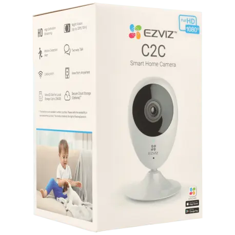 Caméra EZVIZ mini dôme IP avec 2 mégapixels et objectif fixe / Référence CS-C2C - TSA Distribution
