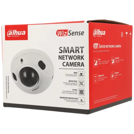 Caméra DAHUA mini dôme IP avec 5 mégapixels et objectif fixe / Référence IPC-HDBW3541F-AS-S2 - TSA Distribution