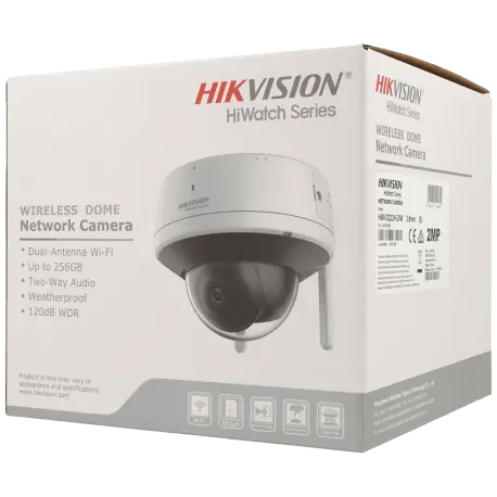Caméra HIKVISION mini dôme IP avec 2 mégapixels et objectif fixe / Référence HWI-D222H-D/W - TSA Distribution