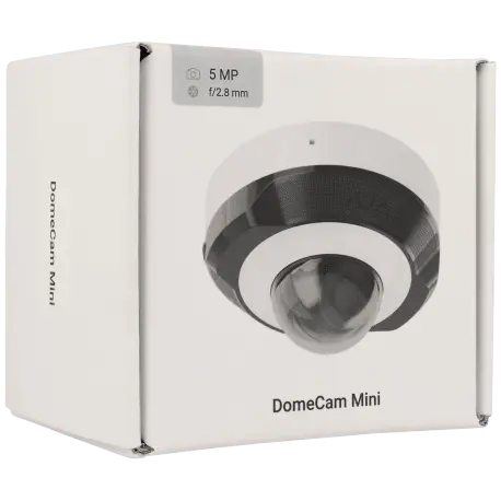 Caméra AJAX mini dôme IP avec 5 mégapixels et objectif fixe / Référence DOMECAM-MINI-5-W - TSA Distribution