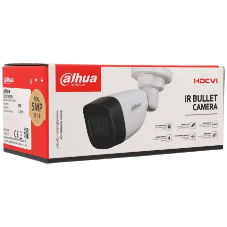 Caméra DAHUA compactes hd-cvi avec 5 mégapixels et objectif fixe / Référence HAC-HFW1500C-S2 - TSA Distribution