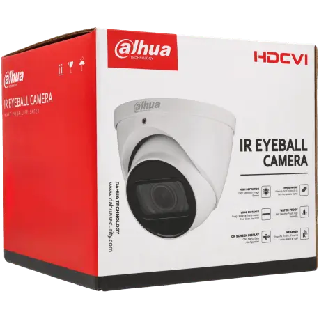 Caméra DAHUA mini dôme hd-cvi avec 2 mégapixels et objectif zoom optique / Référence HAC-HDW2241T-Z-A-S2-DIP - TSA Distribution
