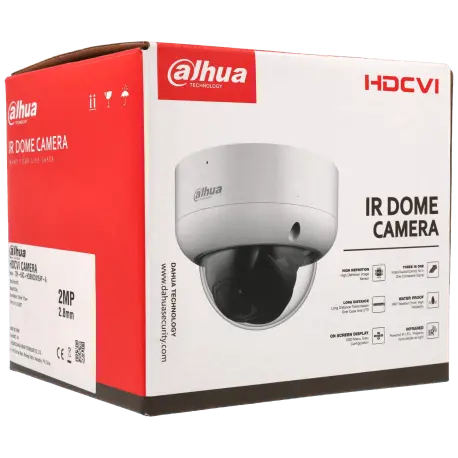 Caméra DAHUA mini dôme hd-cvi avec 2 mégapixels et objectif fixe / Référence HAC-HDBW1200EA-A - TSA Distribution