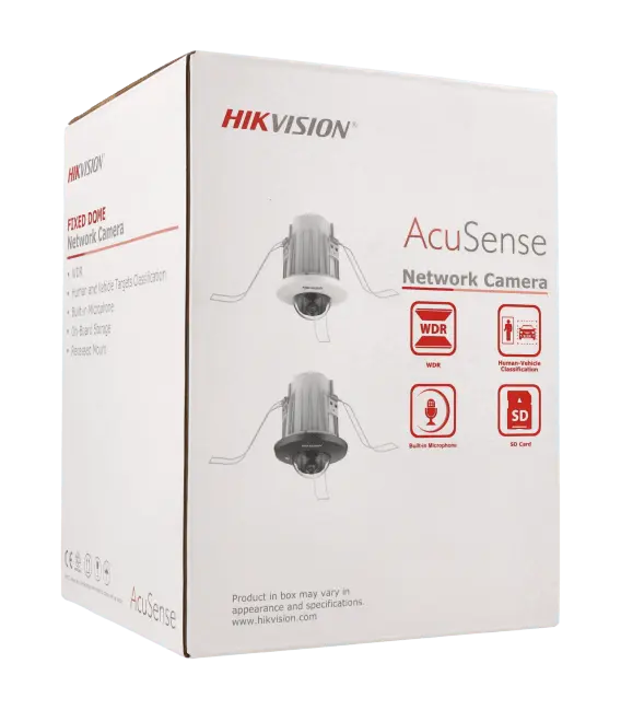 Caméra HIKVISION PRO mini dôme IP avec 4 mégapixels et objectif fixe / Référence DS-2CD2E43G2-U - TSA Distribution