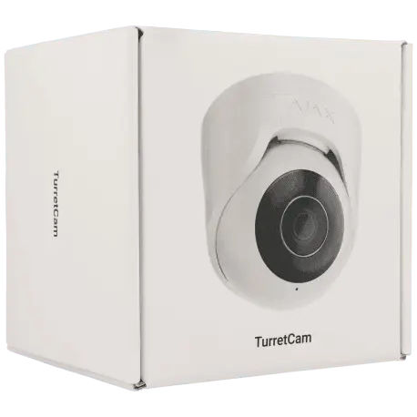Caméra AJAX mini dôme IP avec 8 mégapixels et objectif fixe / Référence TURRETCAM-8-W - TSA Distribution