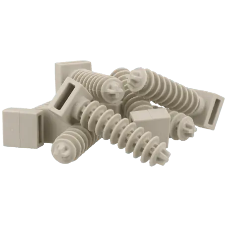 Embase cheville pour colliers de serrages et rilsan 8 mm 100 pcs / Référence A-WALLPLUG-8-G - TSA Distribution