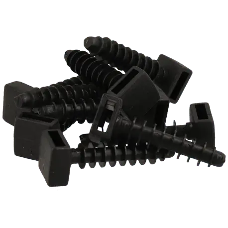 Embase cheville pour colliers de serrages et rilsan 6 mm 100 pcs / Référence A-WALLPLUG-6-B - TSA Distribution