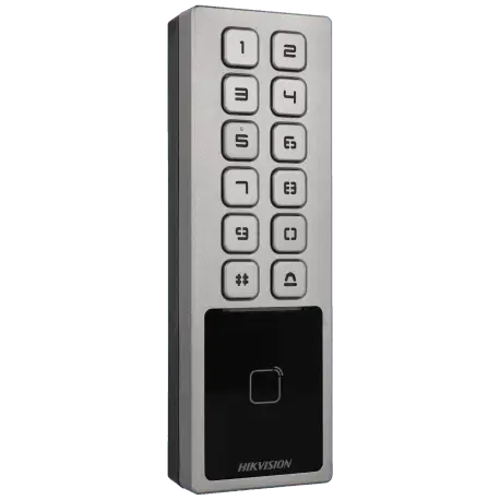 Contrôle d'accès intérieur - extérieur HIKVISION avec mifare 13.56mhz / Référence DS-K1T805MBWX - TSA Distribution
