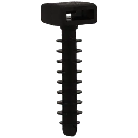 Embase cheville pour colliers de serrages et rilsan 6 mm 100 pcs / Référence A-WALLPLUG-6-B - TSA Distribution