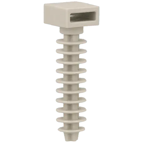 Embase cheville pour colliers de serrages et rilsan 8 mm 100 pcs / Référence A-WALLPLUG-8-G - TSA Distribution