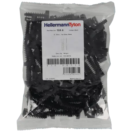 Embase cheville pour colliers de serrages et rilsan 8 mm 100 pcs / Référence A-WALLPLUG-8-B - TSA Distribution