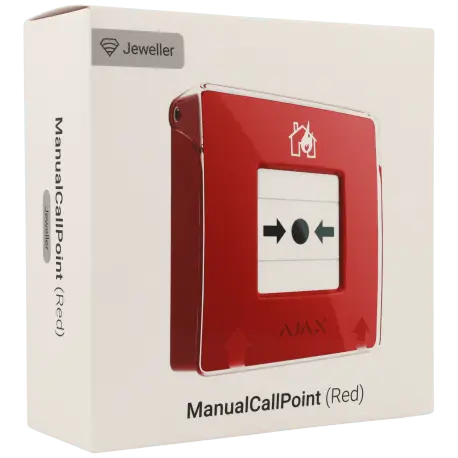 Bouton d'alarme incendie AJAX / Référence MANUALCALLPOINT-RED - TSA Distribution