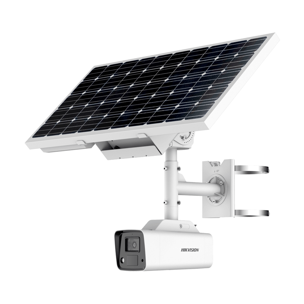 Caméra IP HIKVISION Bullet 4G avec alimentation autonome solaire / Référence DS-2XS2T47G1-LDH/4G/C18S40(4mm)
