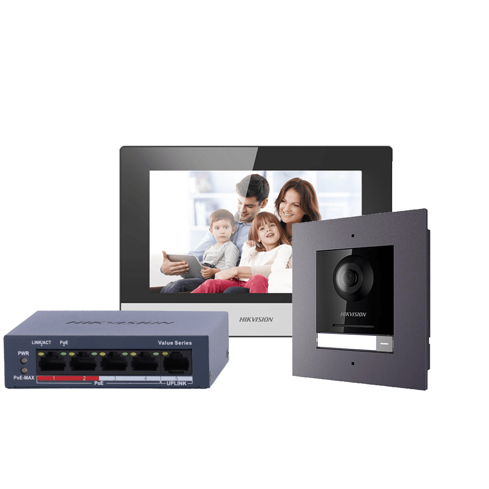 Kit portier vidéo HIKVISION / Référence DS-KIS602(B)/Flush TSA Distribution