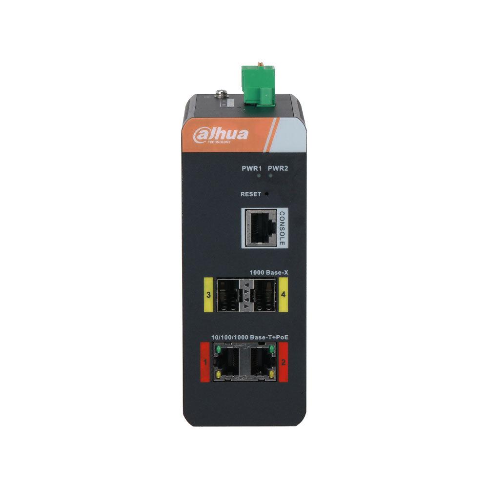 Commutateur industriel géré 4 ports Gigabit (L2) DAHUA / Référence DH-IS4204-2GT-120