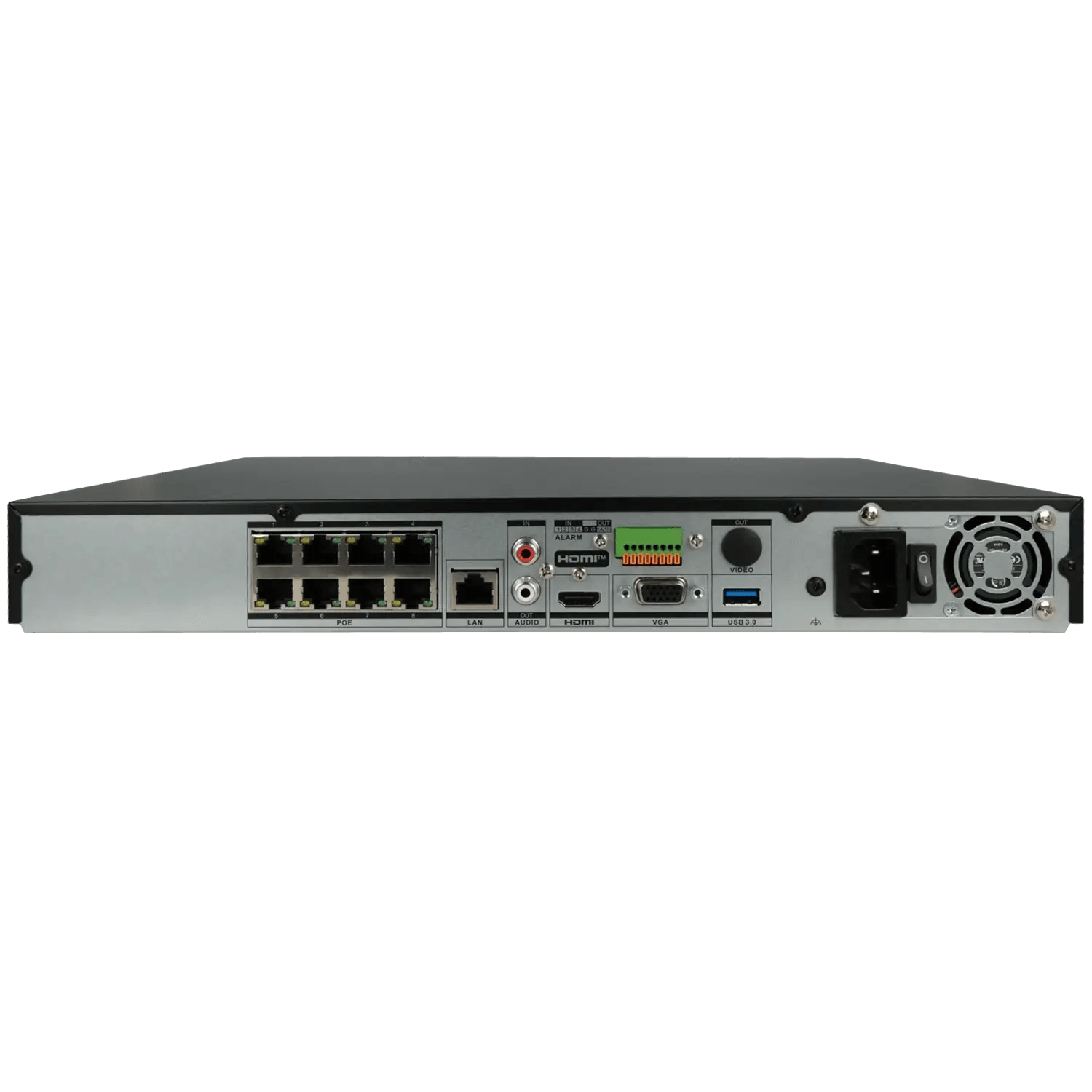 Enregistreur IP HIKVISION pour 8 canaux et 32 mpx de résolution avec 8 ports PoE / Référence DS-7608NXI-I2/8P/VPro TSA Distribution