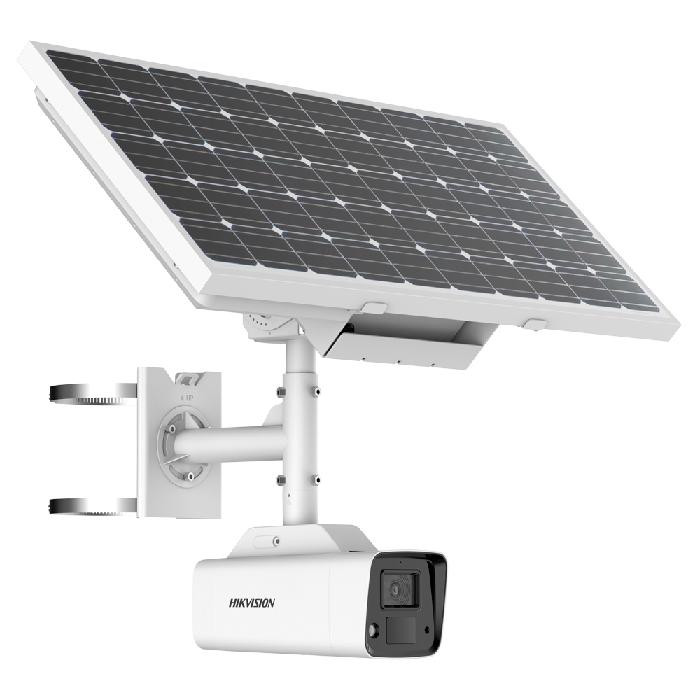Caméra IP HIKVISION Bullet 4G avec alimentation autonome solaire / Référence DS-2XS2T47G1-LDH/4G/C18S40(4mm)