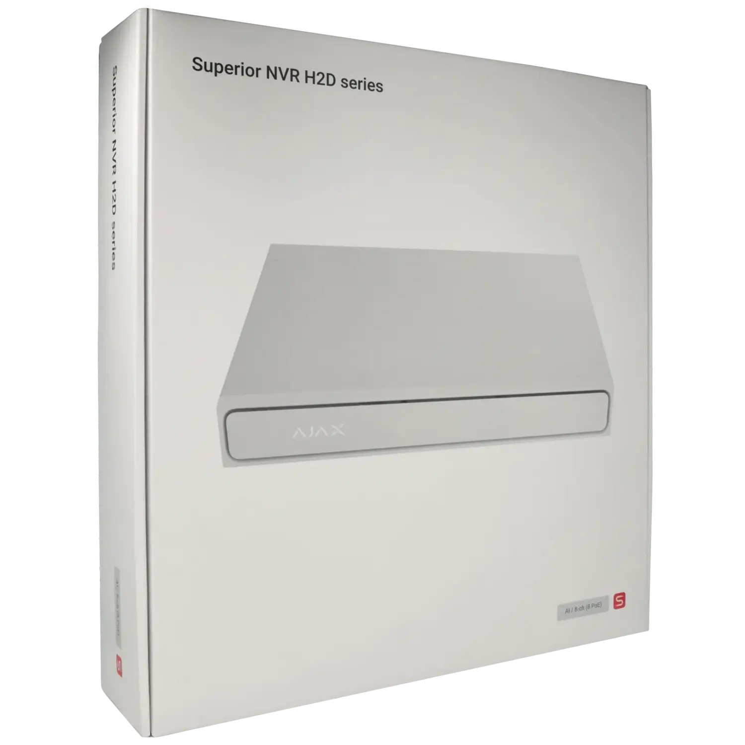 Enregistreur IP AJAX pour 8 canaux et 12 mpx de résolution avec 8 ports PoE / Référence NVR208-HAC-AI-8P-S-W TSA Distribution